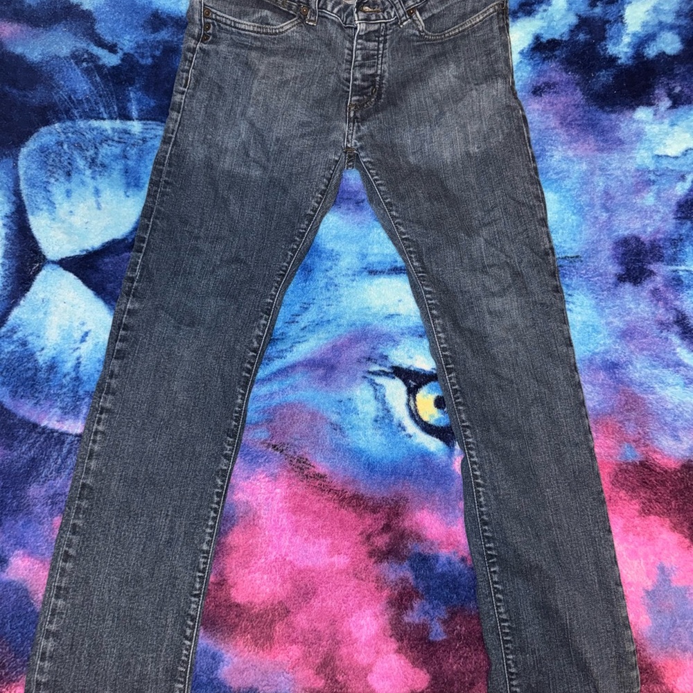 Men's Straight Fit Blue Jeans